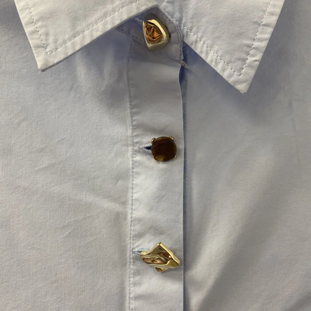 ZARA WOMEN'S BLOUSE/SHIRT light blue S sold by The Comeback product image thumbnail 2