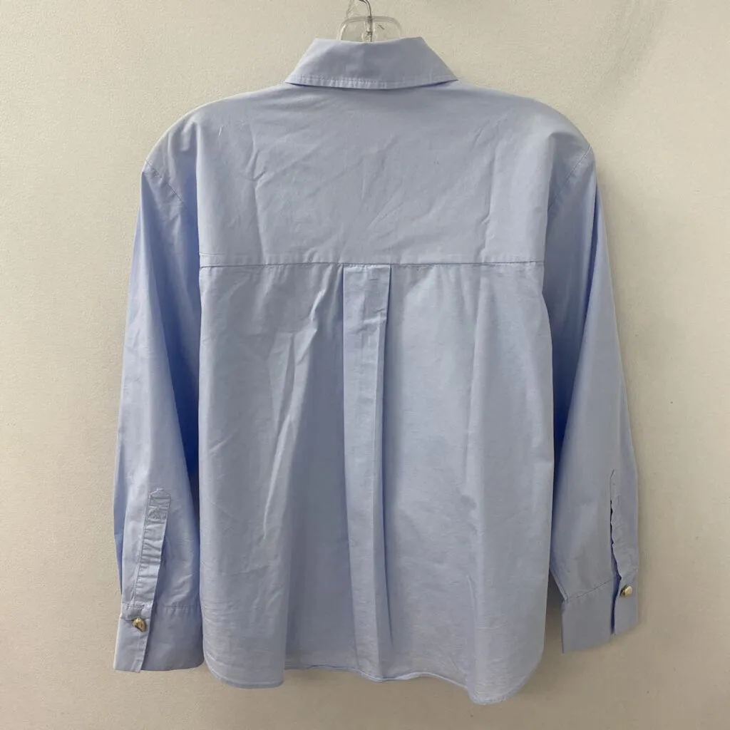 ZARA WOMEN'S BLOUSE/SHIRT light blue S sold by The Comeback product image thumbnail 3