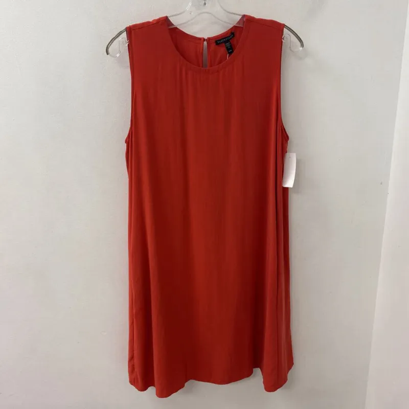 EILEEN FISHER WOMEN'S DRESS brick M made by Eileen Fisher