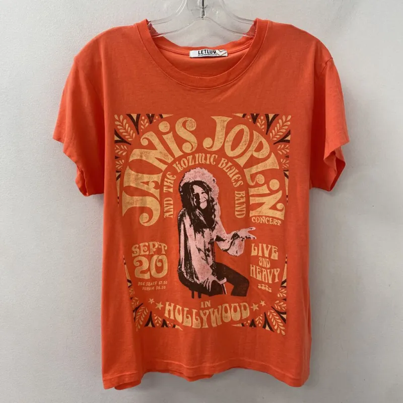 ANTHROPOLOGIE WOMEN'S T-SHIRT orange S made by Anthropologie