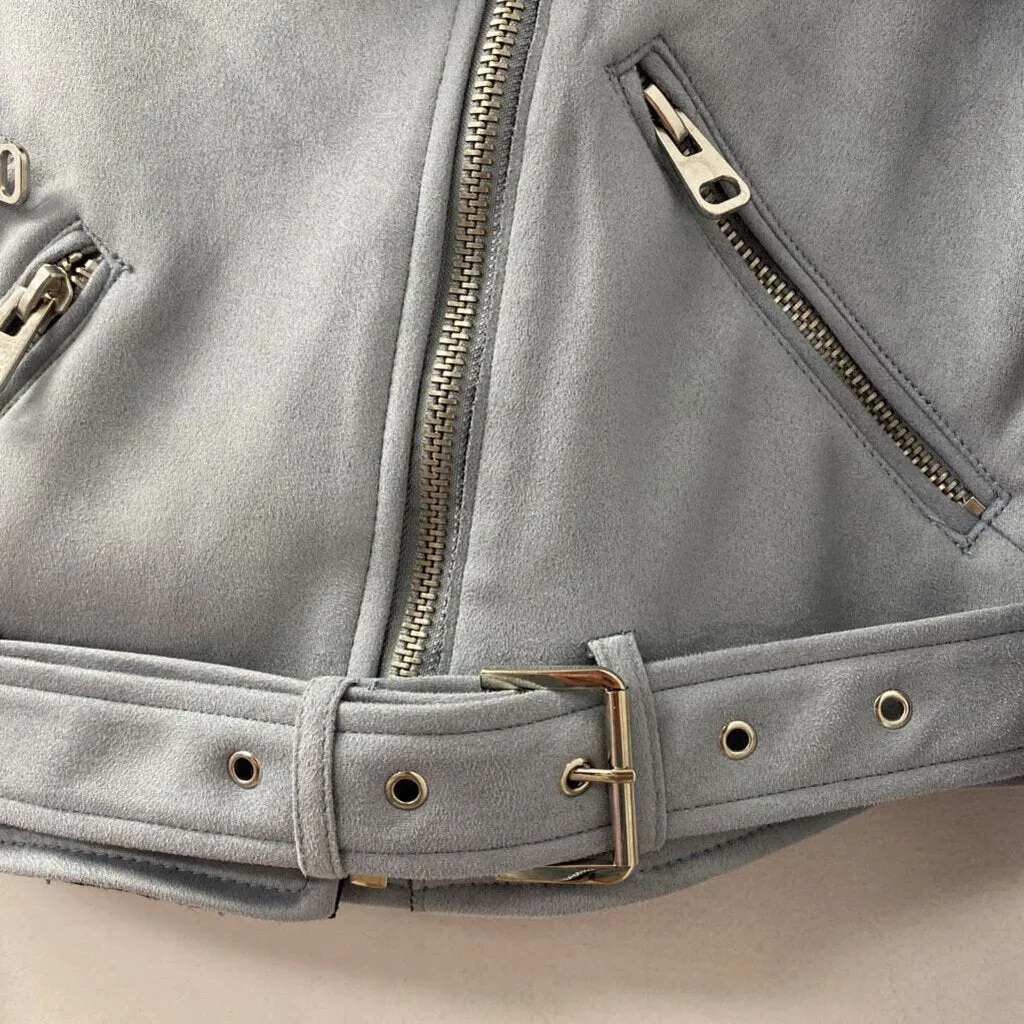 ZARA WOMEN'S BLAZER/JACKET dusty blue S sold by The Comeback product image thumbnail 2