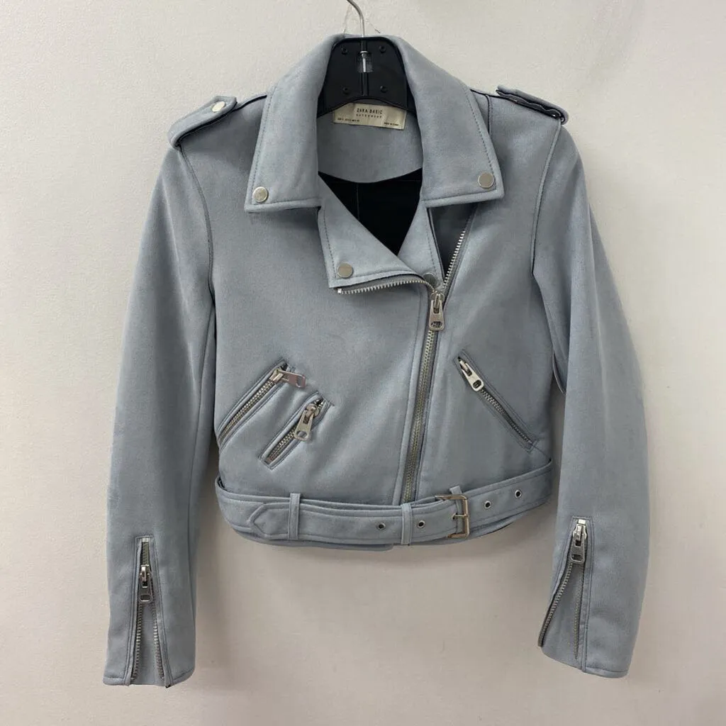 ZARA WOMEN'S BLAZER/JACKET dusty blue S sold by The Comeback