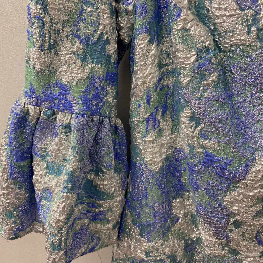 THEIA WOMEN'S PARTY DRESS silver green blue 10 sold by The Comeback product image thumbnail 2