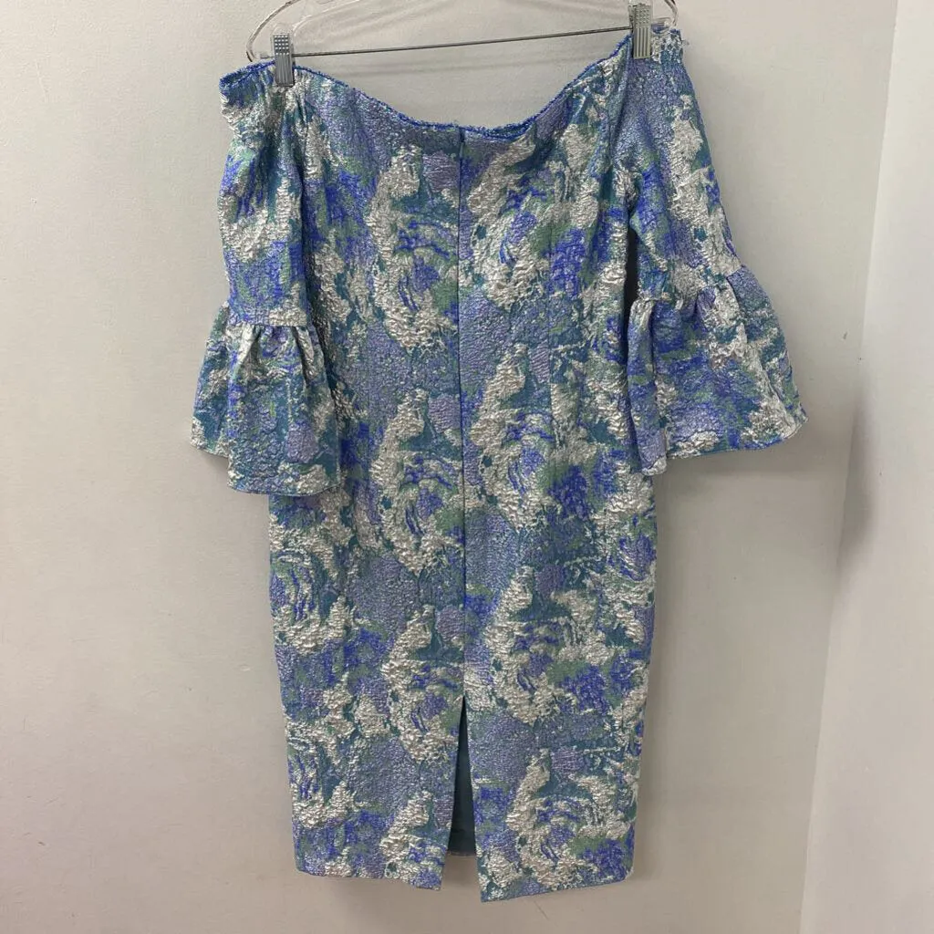 THEIA WOMEN'S PARTY DRESS silver green blue 10 sold by The Comeback product image thumbnail 3
