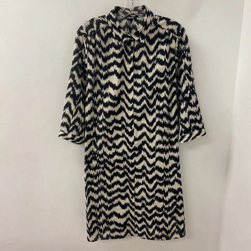 OLSEN WOMEN'S DRESS cream black L/14 made by The Comeback