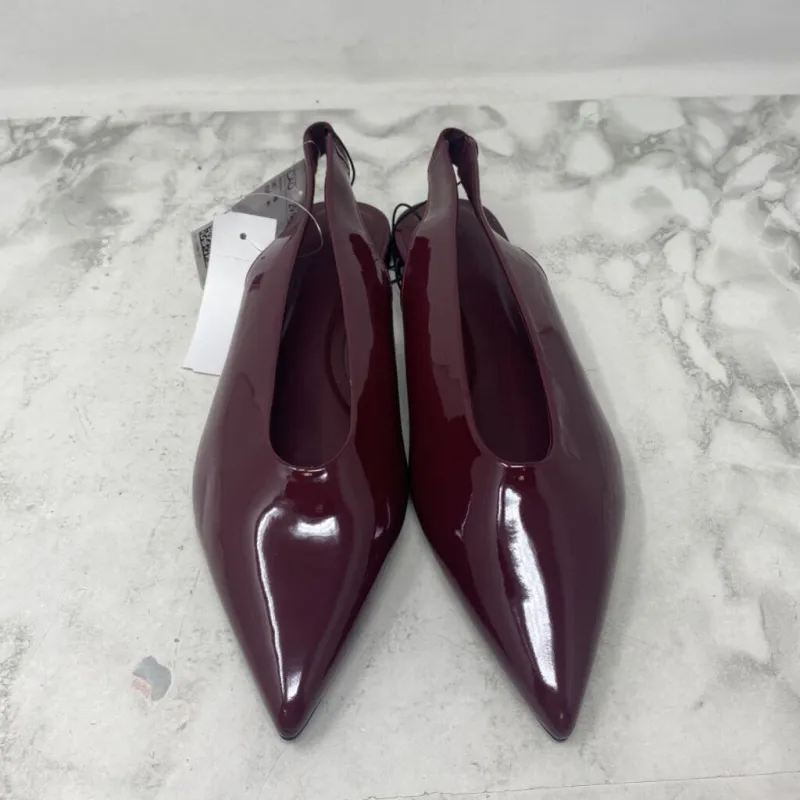 H&M WOMEN'S FLATS burgundy 41 made by H&M