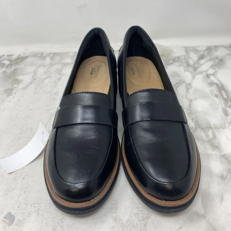 CLARKS WOMEN'S FLATS black 10 made by Clarks