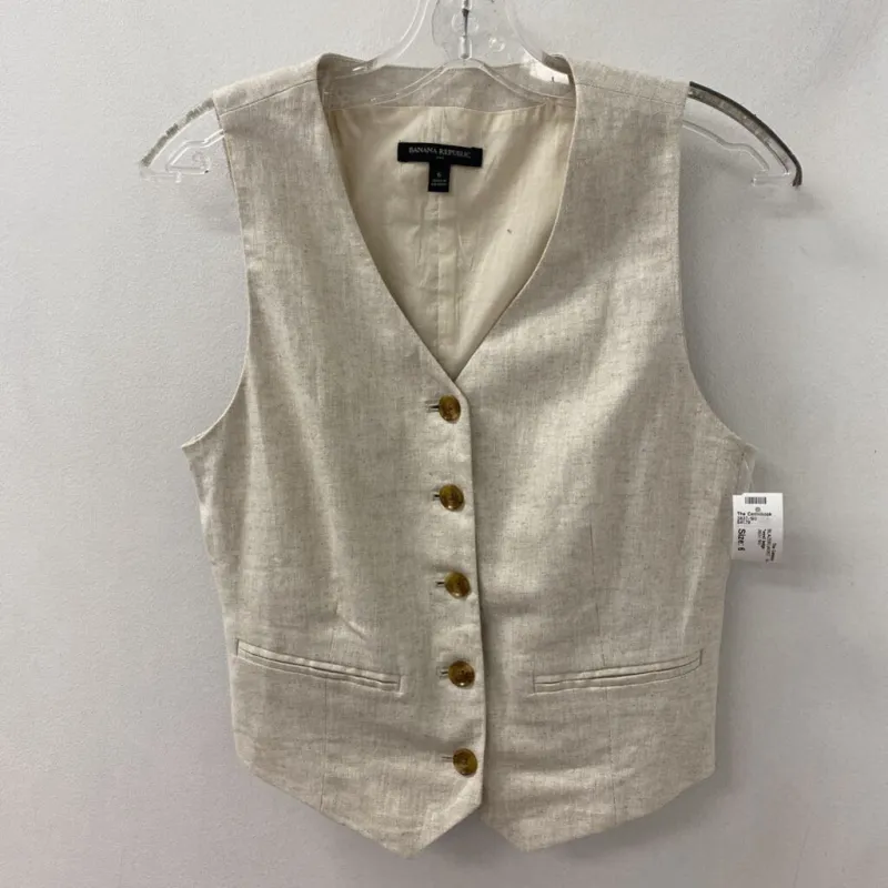 Banana Republic WOMEN'S BLAZER/JACKET beige 6 made by Banana Republic