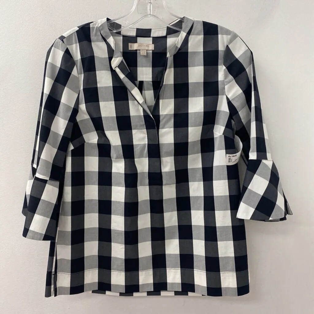 HOBBS WOMEN'S BLOUSE/SHIRT black grey white 2 sold by The Comeback