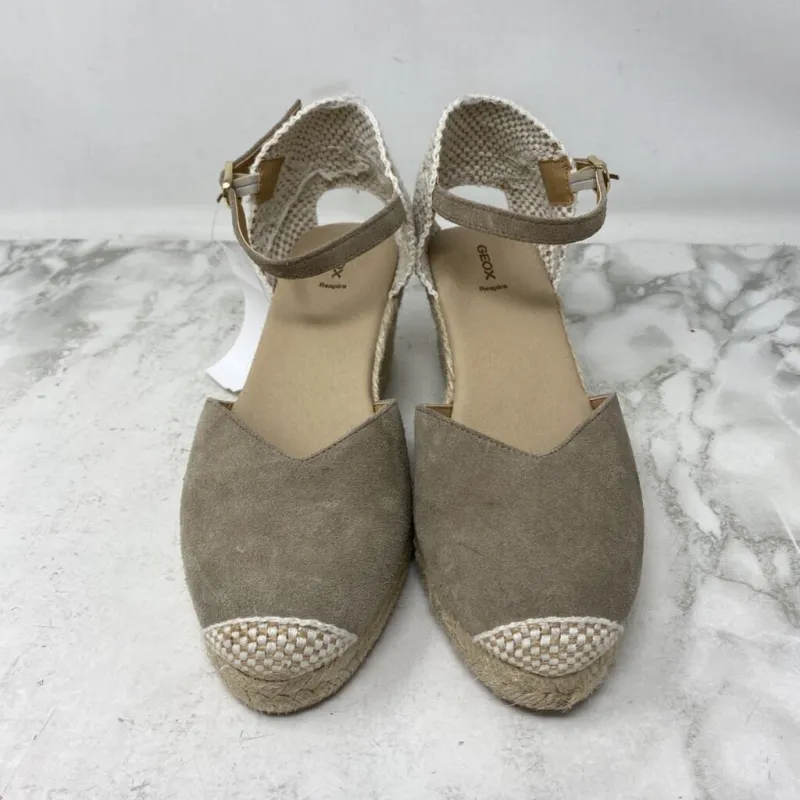 GEOX WOMEN'S SANDALS beige white 37 made by Geox