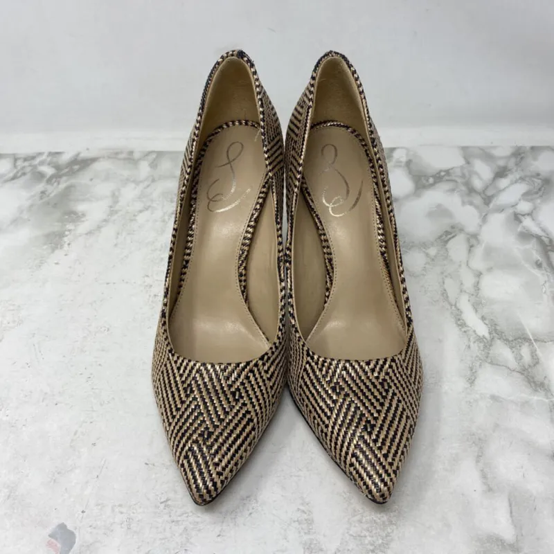 SAM EDELMAN WOMEN'S FOOTWEAR black beige 7 made by Sam Edelman