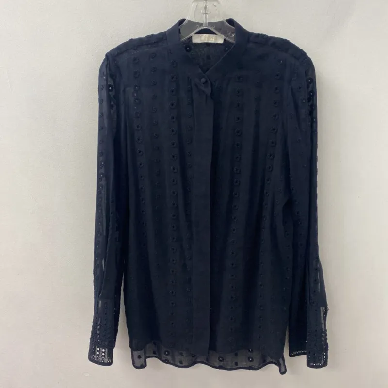 CHLOE WOMEN'S BLOUSE/SHIRT black S/M made by Chloe