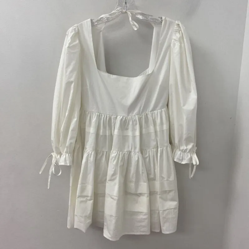 MABLE WOMEN'S DRESS white L made by MABLE