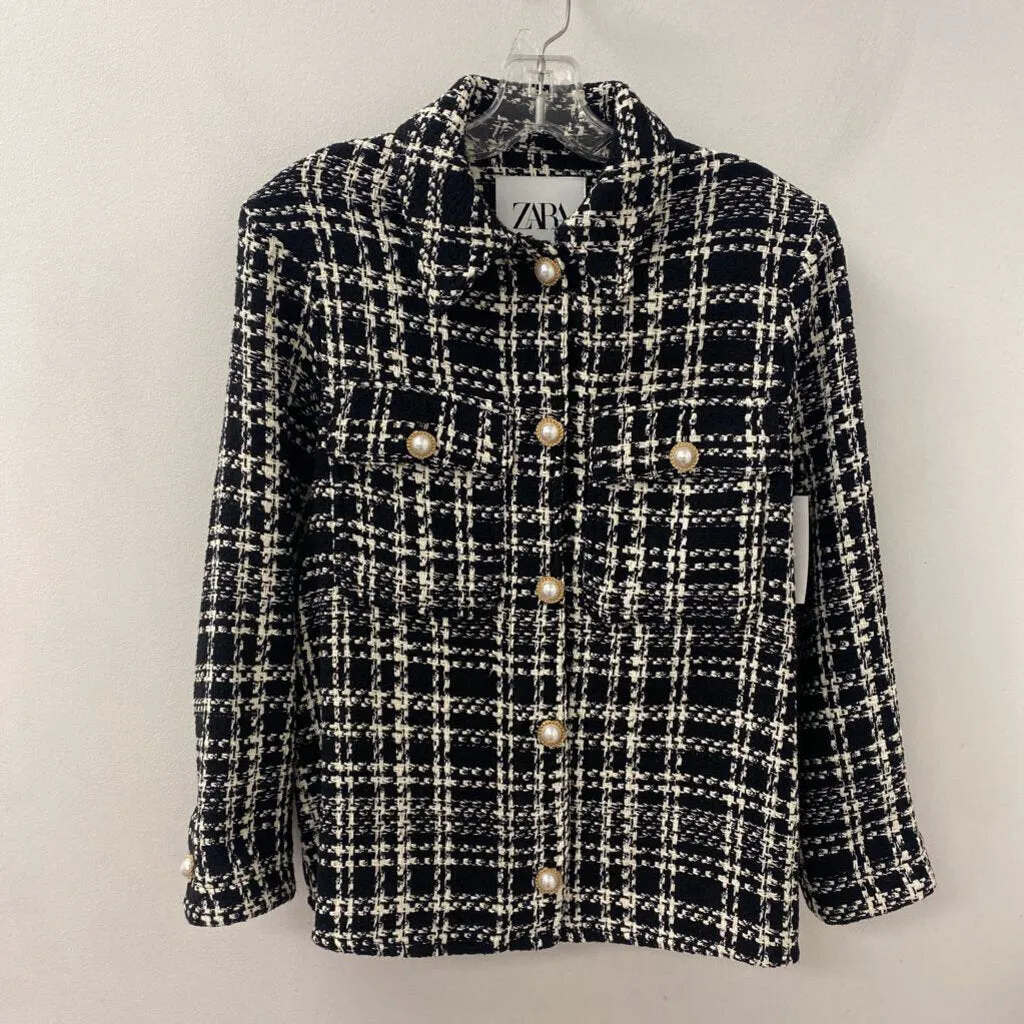 ZARA WOMEN'S BLAZER/JACKET black white S sold by The Comeback