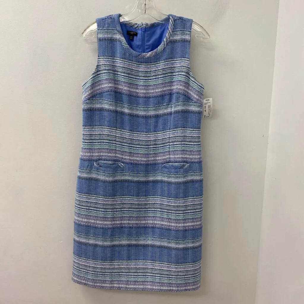 TALBOTS WOMEN'S DRESS blue pink lime 10P sold by The Comeback