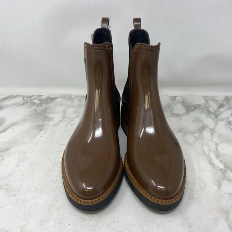 LEMON JELLY WOMEN'S RAIN BOOTS brown 6 made by Lemon Jelly