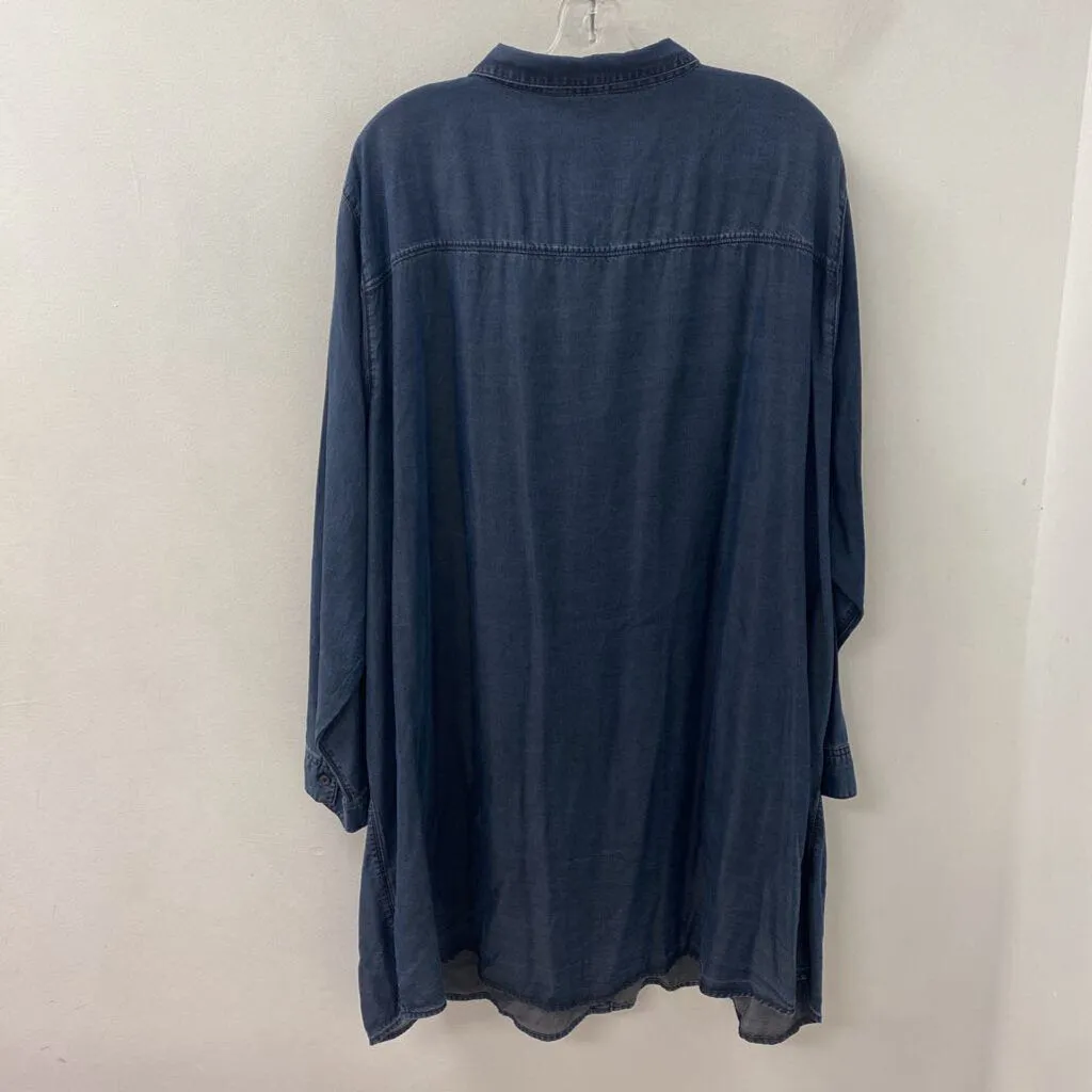 H&M WOMEN'S PLUS TOP blue 4X sold by The Comeback product image thumbnail 3