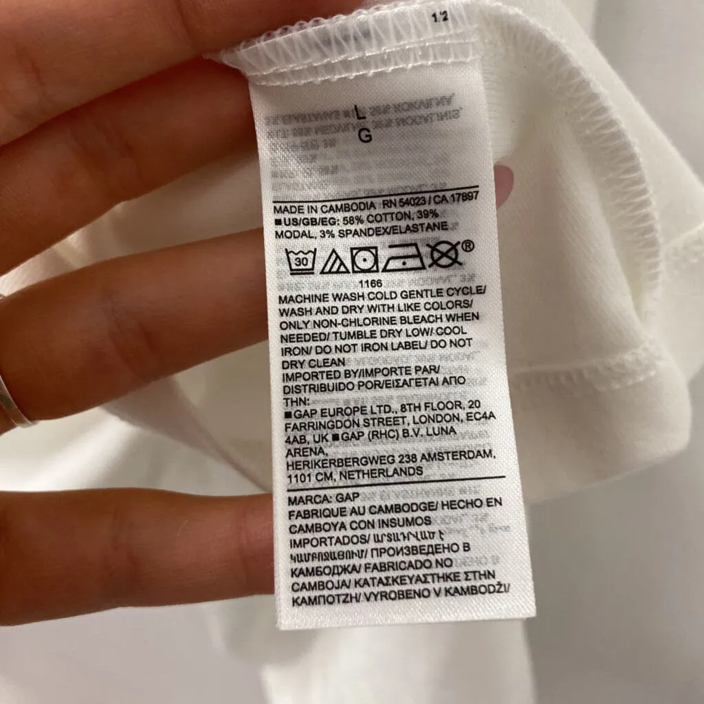 GAP WOMEN'S T-SHIRT white L sold by The Comeback product image thumbnail 3