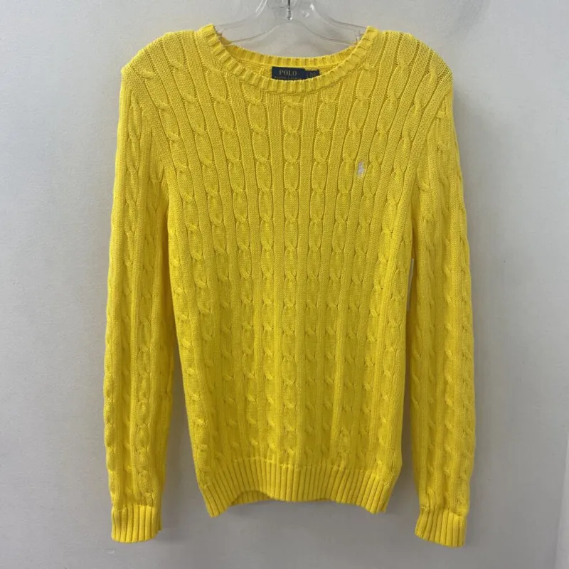 POLO ralph lauren WOMEN'S SWEATER yellow L made by Polo by Ralph Lauren
