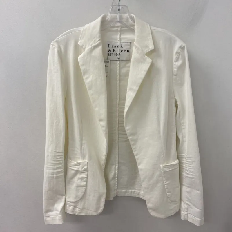 FRANK & EILEEN WOMEN'S BLAZER/JACKET off white M made by Frank & Eileen