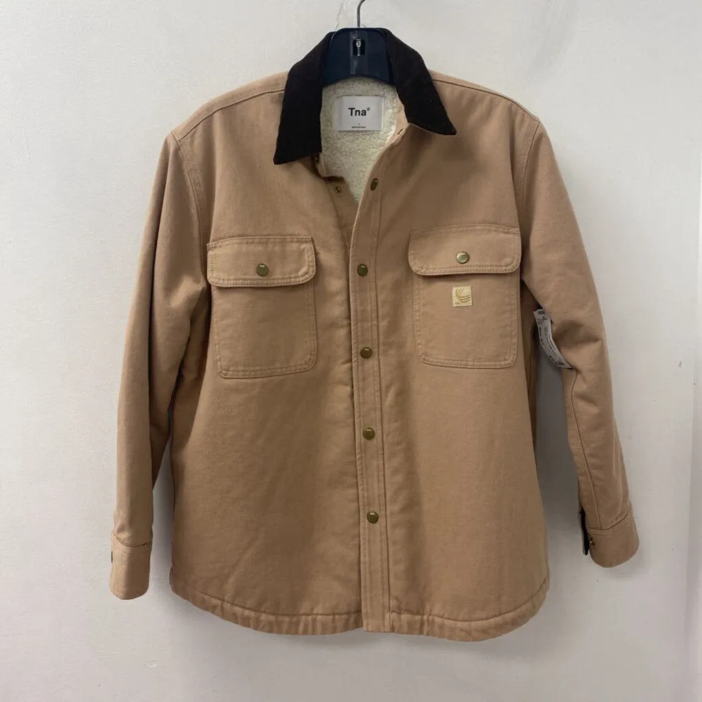 TNA WOMEN'S COAT beige brown S/1 sold by The Comeback