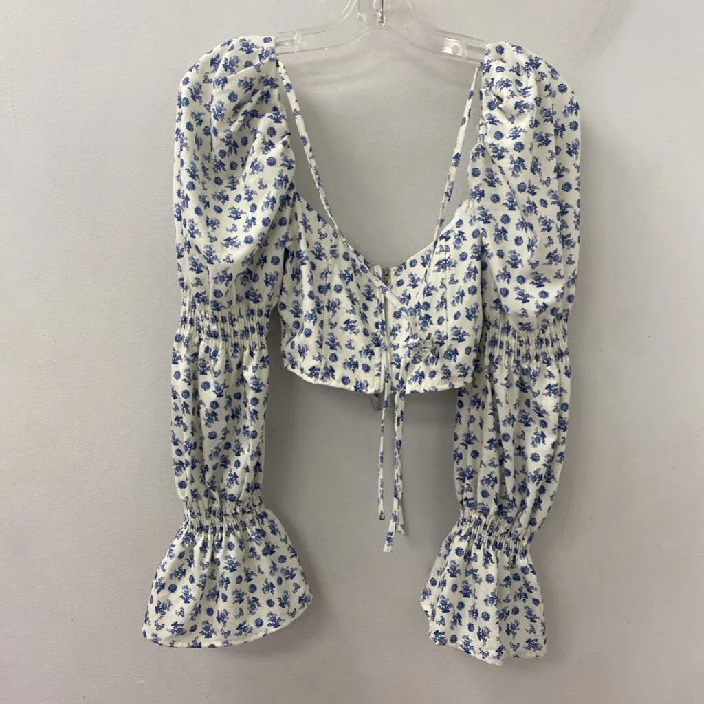 fashion nova WOMEN'S BLOUSE/SHIRT white blue S sold by The Comeback product image thumbnail 2