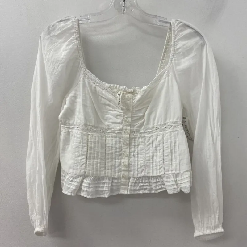 AMERICAN EAGLE WOMEN'S BLOUSE/SHIRT white S made by American Eagle