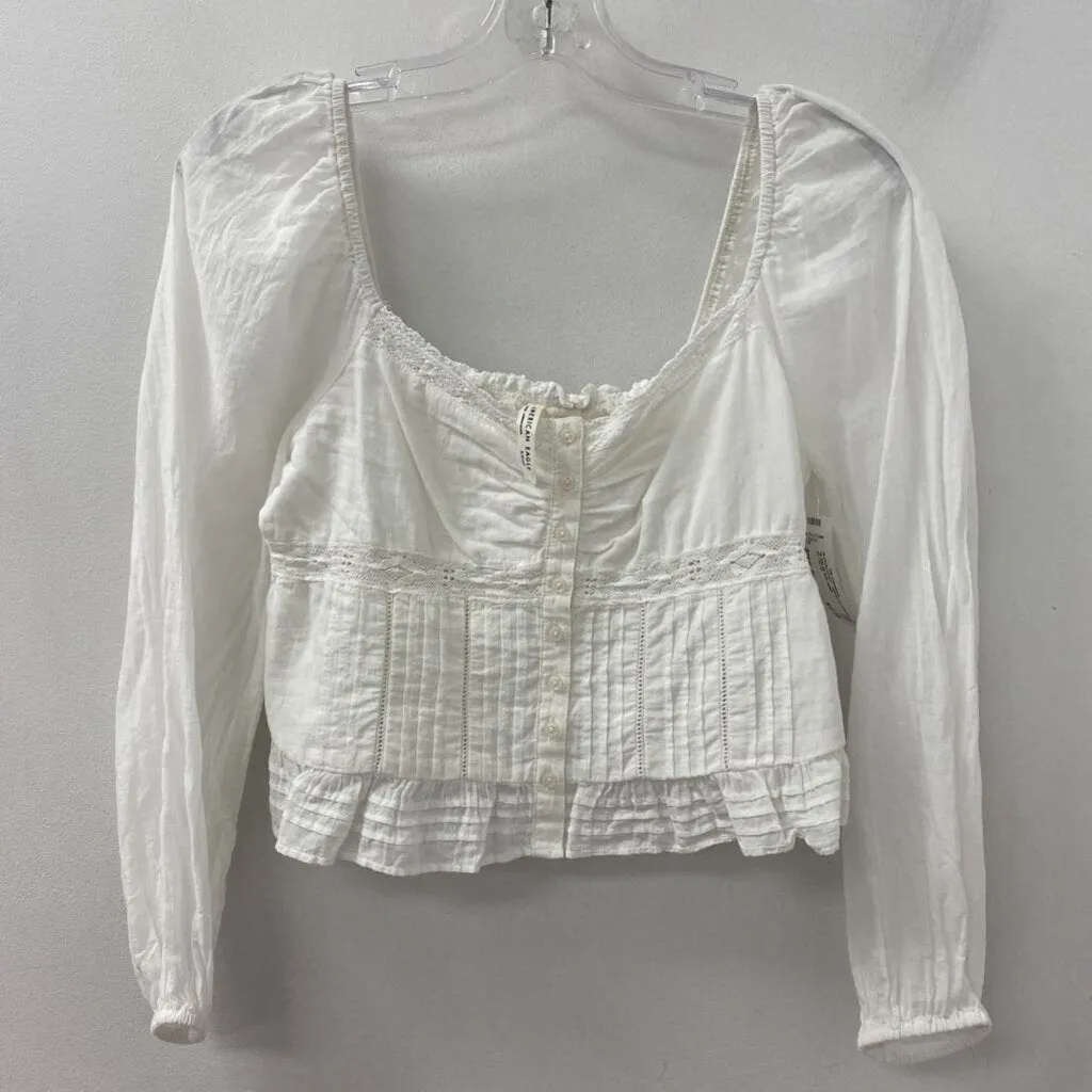 AMERICAN EAGLE WOMEN'S BLOUSE/SHIRT white S sold by The Comeback