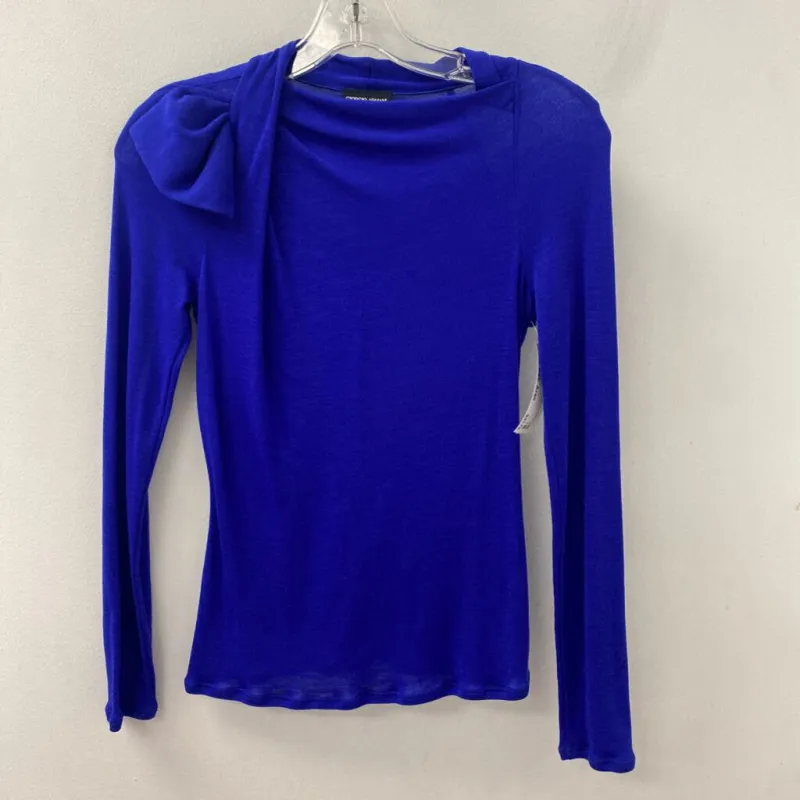 GIORGIO ARMANI WOMEN'S TOP royal blue A/40 made by Giorgio Armani