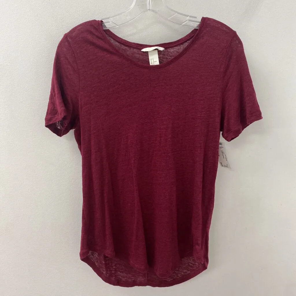 H&M WOMEN'S T-SHIRT burgundy M sold by The Comeback