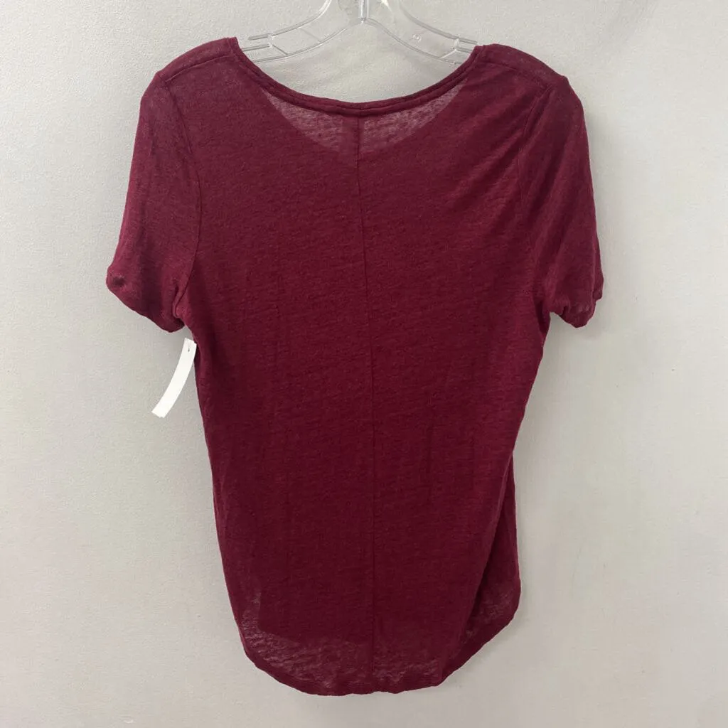 H&M WOMEN'S T-SHIRT burgundy M sold by The Comeback product image thumbnail 2