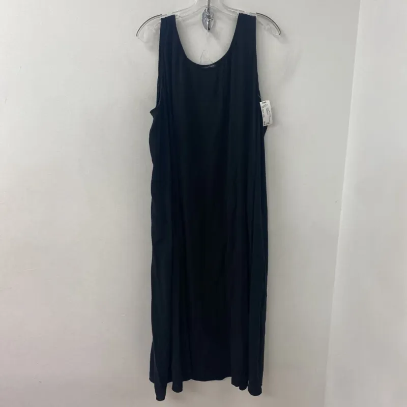 EILEEN FISHER WOMEN'S DRESS black L/XL made by Eileen Fisher
