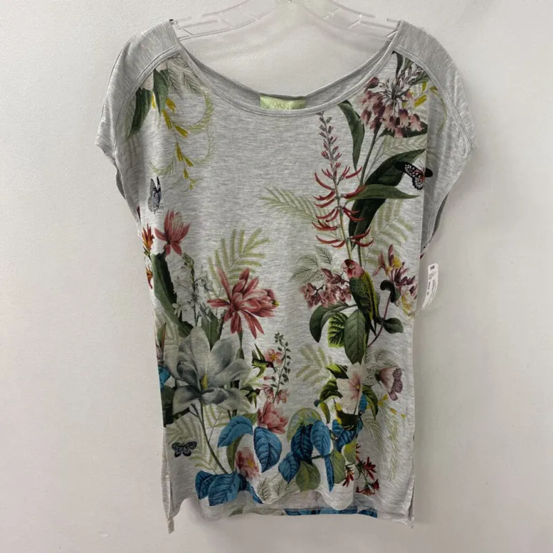 OASIS WOMEN'S T-SHIRT grey green blue pink M made by Oasis