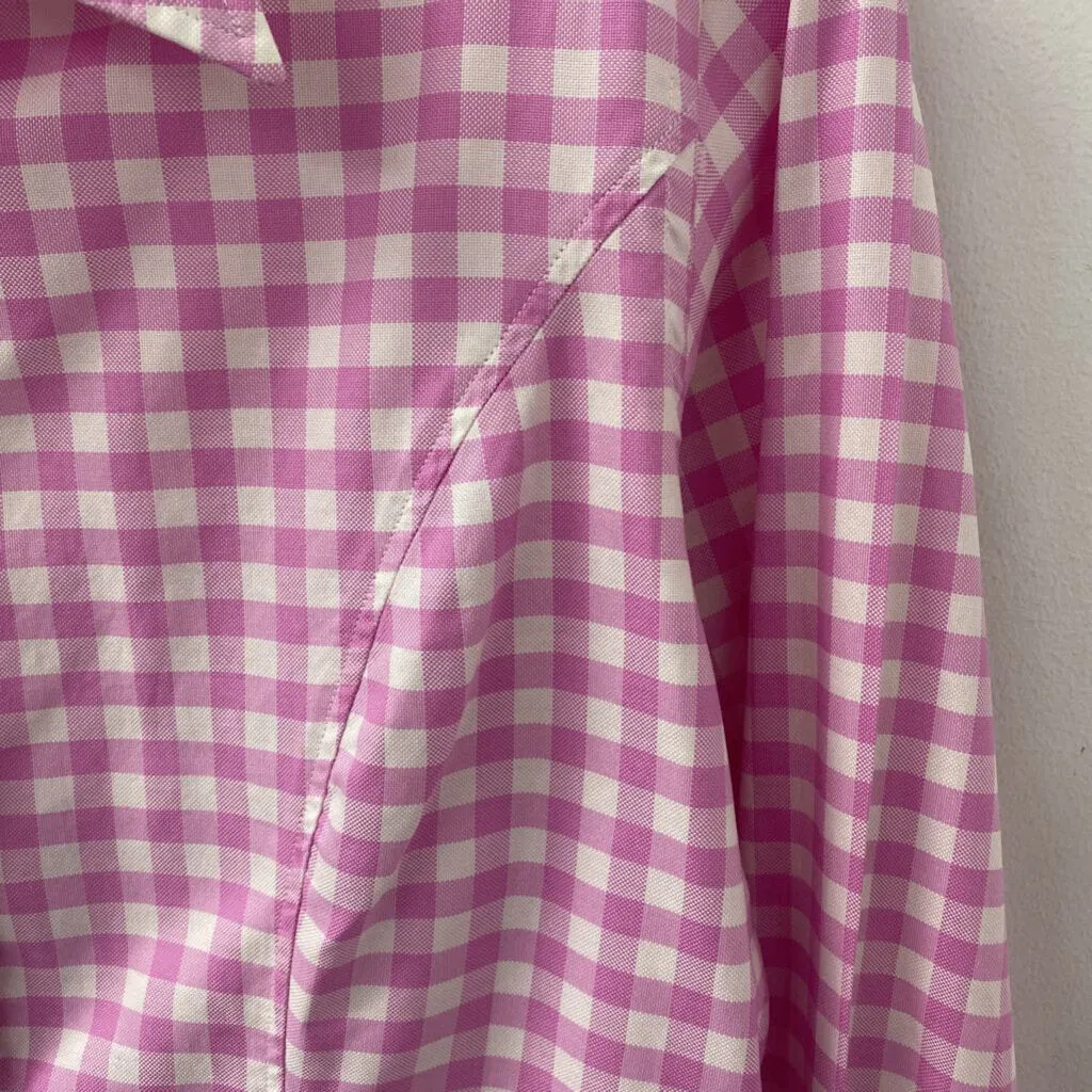 TM LEWIN WOMEN'S BLOUSE/SHIRT pink white 8 sold by The Comeback product image thumbnail 2