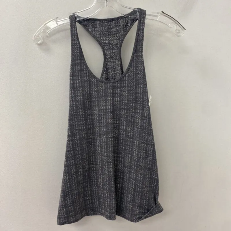 LULULEMON WOMEN'S ACTIVE TOP grey white print S/M made by Lululemon