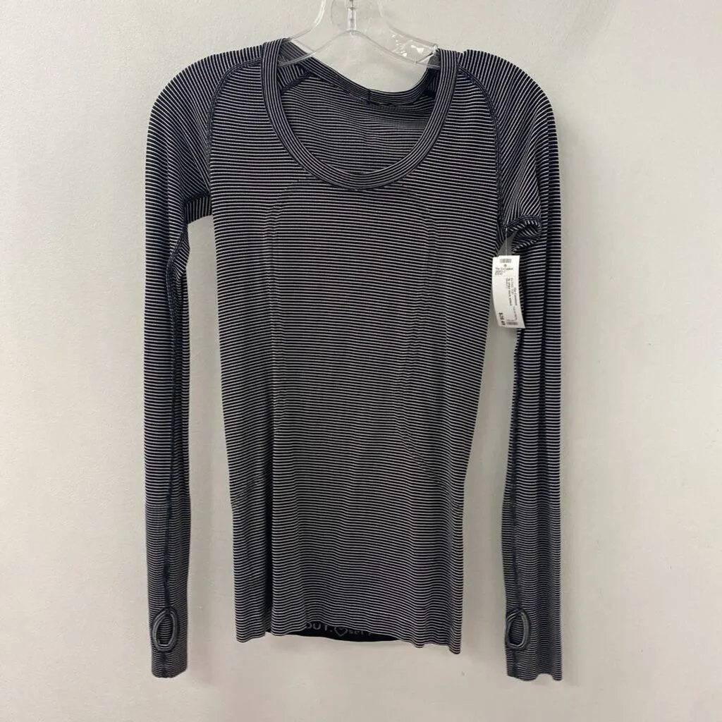 LULULEMON WOMEN'S ACTIVE TOP black white4 sold by The Comeback