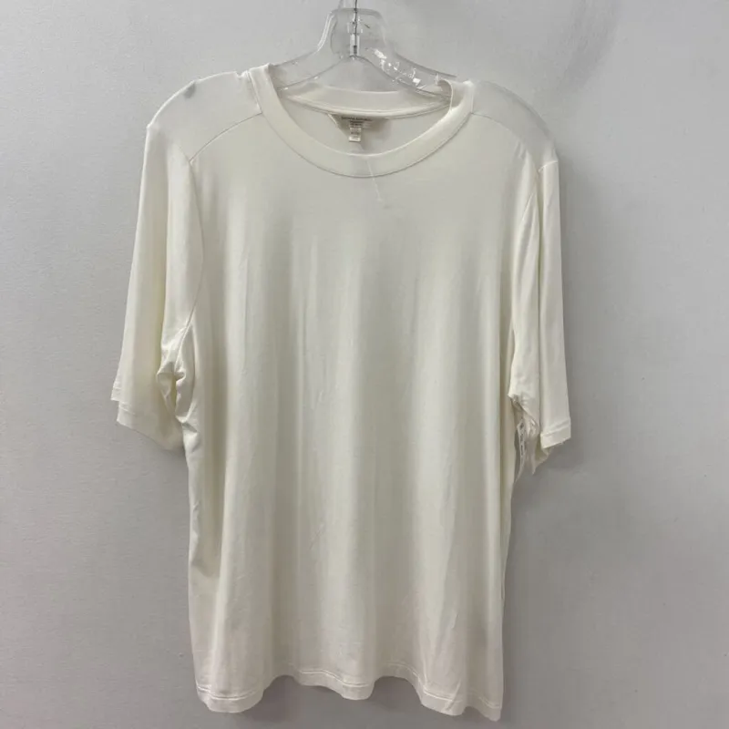 Banana Republic WOMEN'S T-SHIRT ivory XL made by Banana Republic