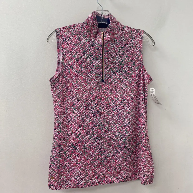 ep WOMEN'S ACTIVE TOP pink white green M made by The Comeback