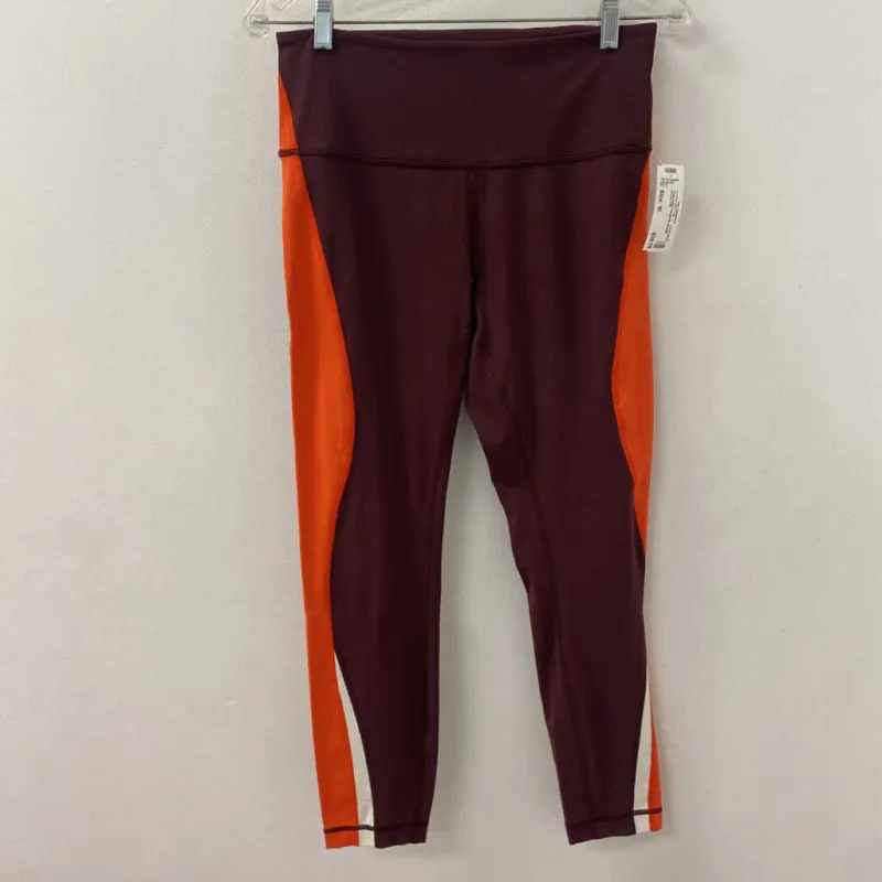 LULULEMON WOMEN'S ACTIVE BOTTOM burgundy orange 10 made by Lululemon