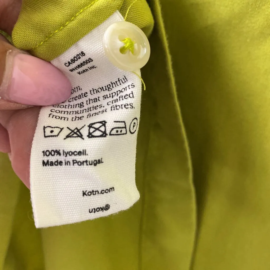 KOTN WOMEN'S BLOUSE/SHIRT chartreuse XXS sold by The Comeback product image thumbnail 3