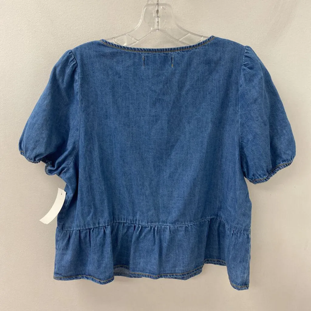WOMEN'S TOP blue L sold by The Comeback product image thumbnail 2