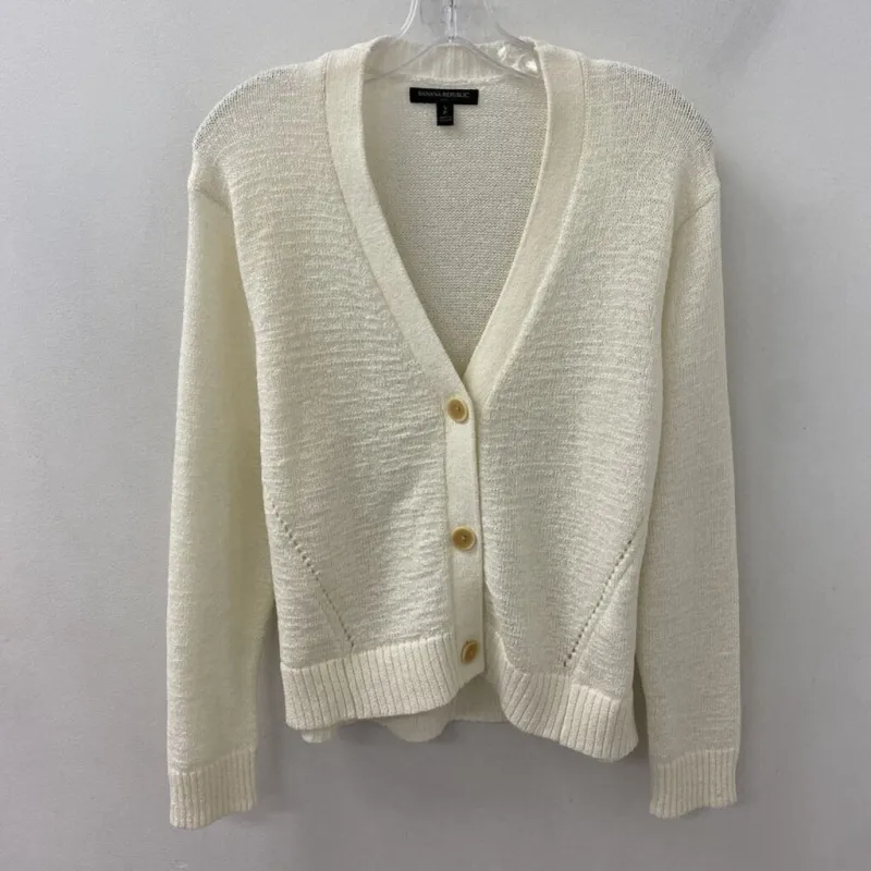 Banana Republic WOMEN'S CARDIGAN ivory S made by Banana Republic