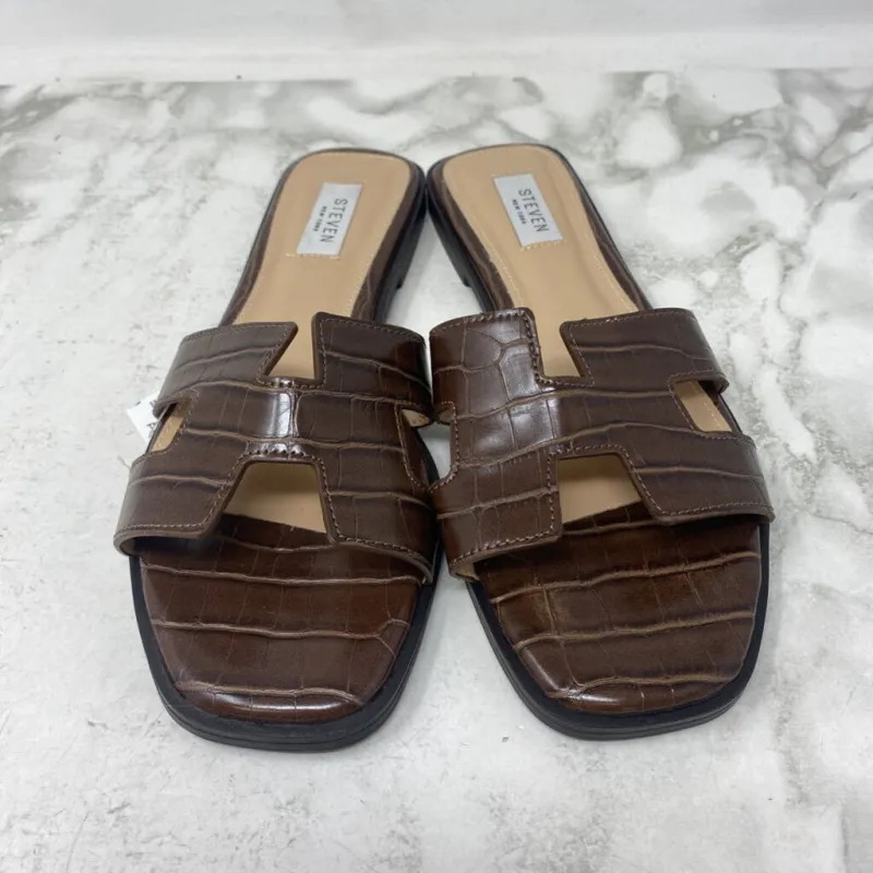 STEVEN by STEVE MADDEN WOMEN'S SANDALS brown 9 made by The Comeback