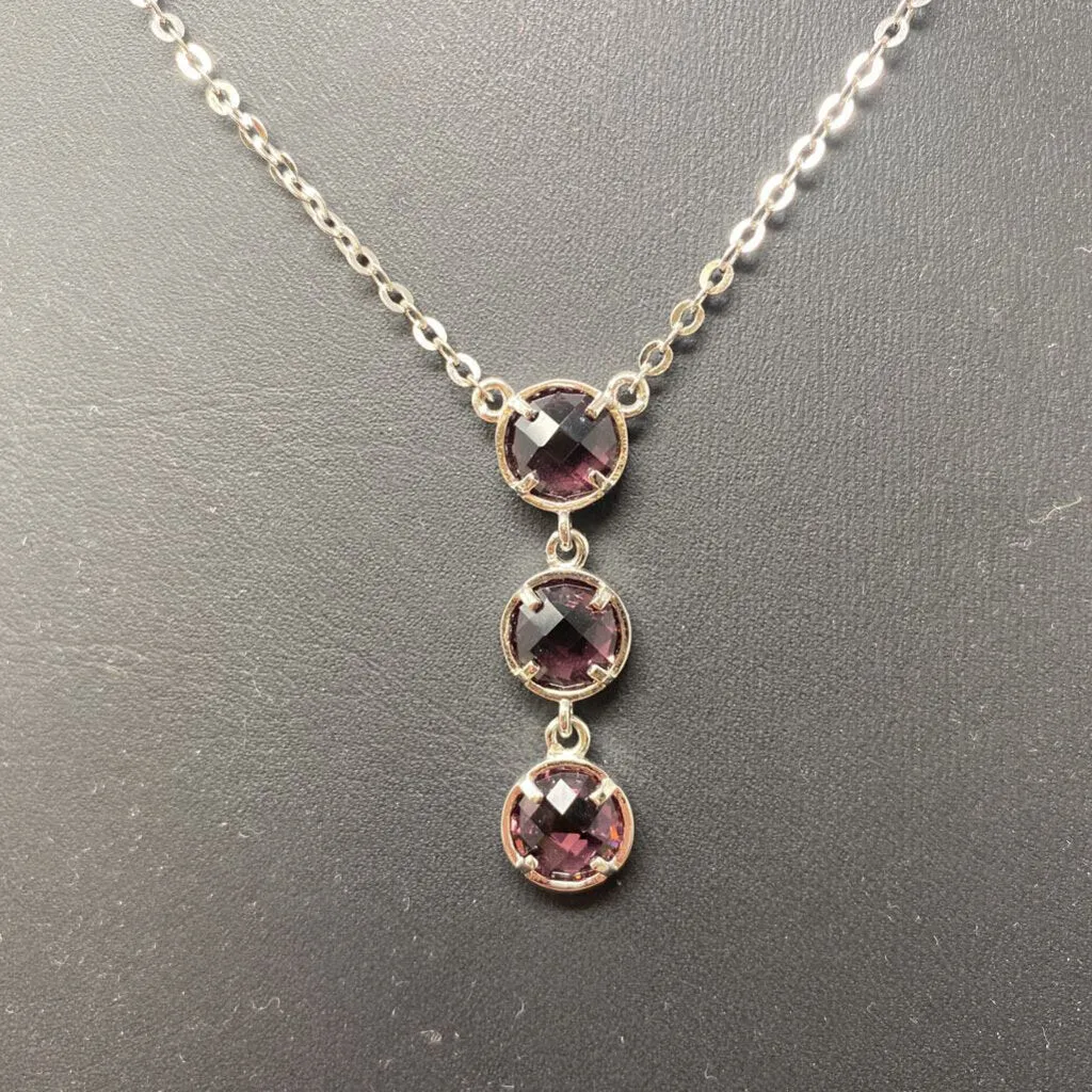 WOMEN'S JEWELRY SET silver purple sold by The Comeback product image thumbnail 5