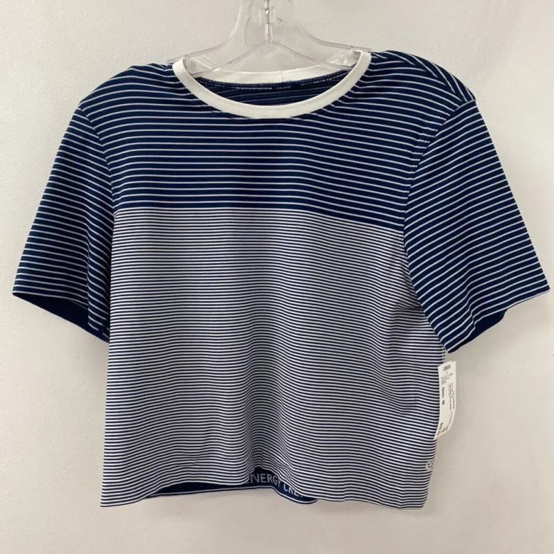 LULULEMON WOMEN'S ACTIVE TOP navy white M made by Lululemon