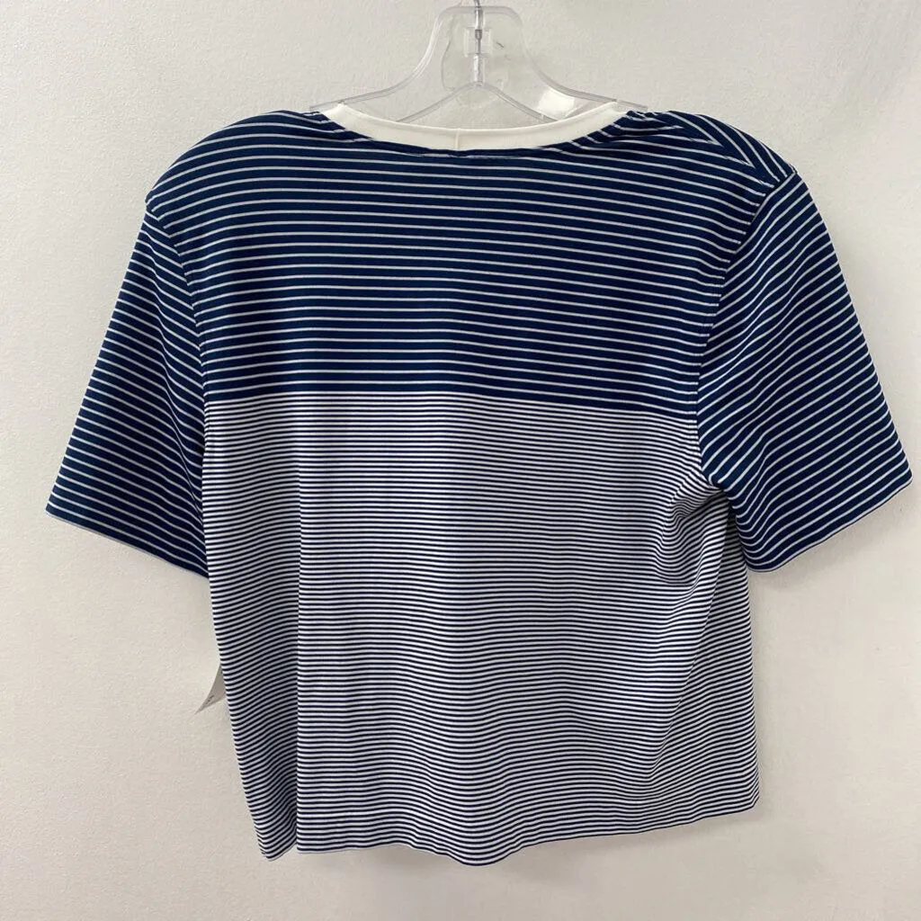 LULULEMON WOMEN'S ACTIVE TOP navy white M sold by The Comeback product image thumbnail 2