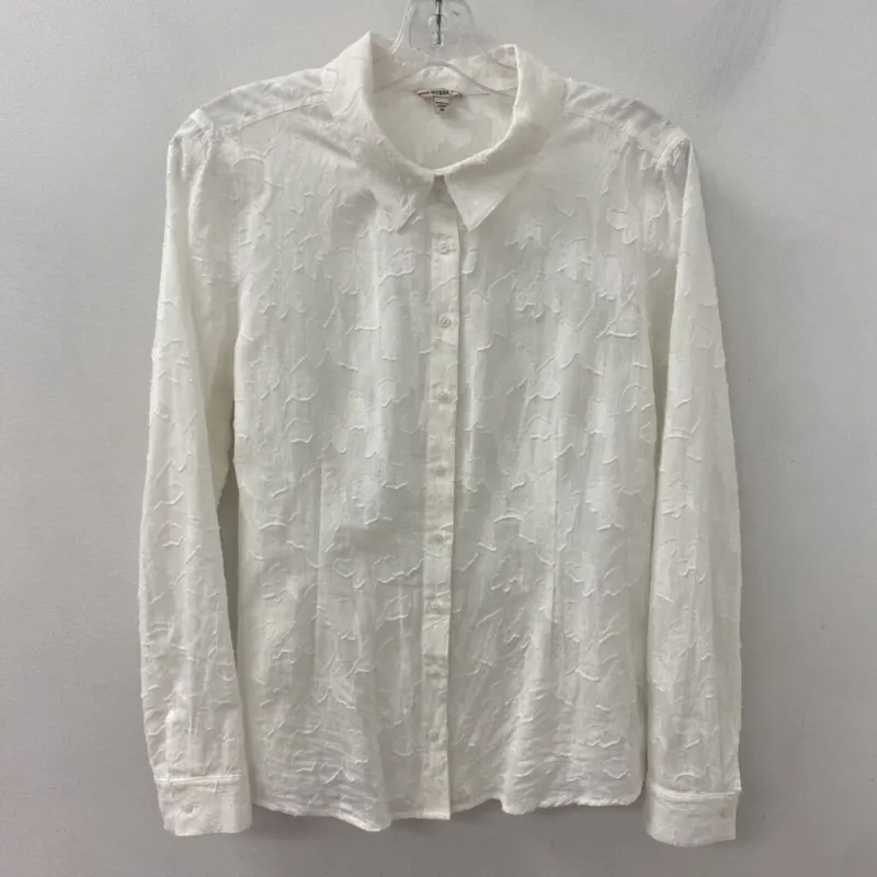 GUESS WOMEN'S BLOUSE/SHIRT ivory M made by Guess