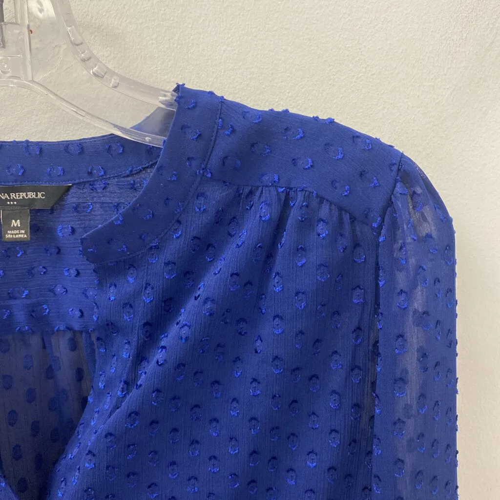 Banana Republic WOMEN'S BLOUSE/SHIRT blue dots M sold by The Comeback product image thumbnail 2