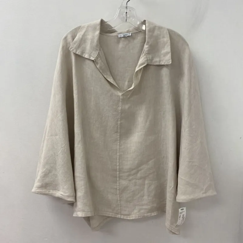 made in Italy WOMEN'S BLOUSE/SHIRT beige L made by The Comeback