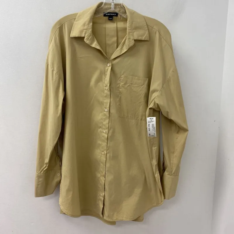 REPEAT WOMEN'S BLOUSE/SHIRT camel S/36 made by The Comeback